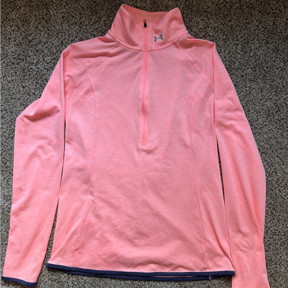 Under Armour zip up! Size small in coral! - Picture 1 of 2